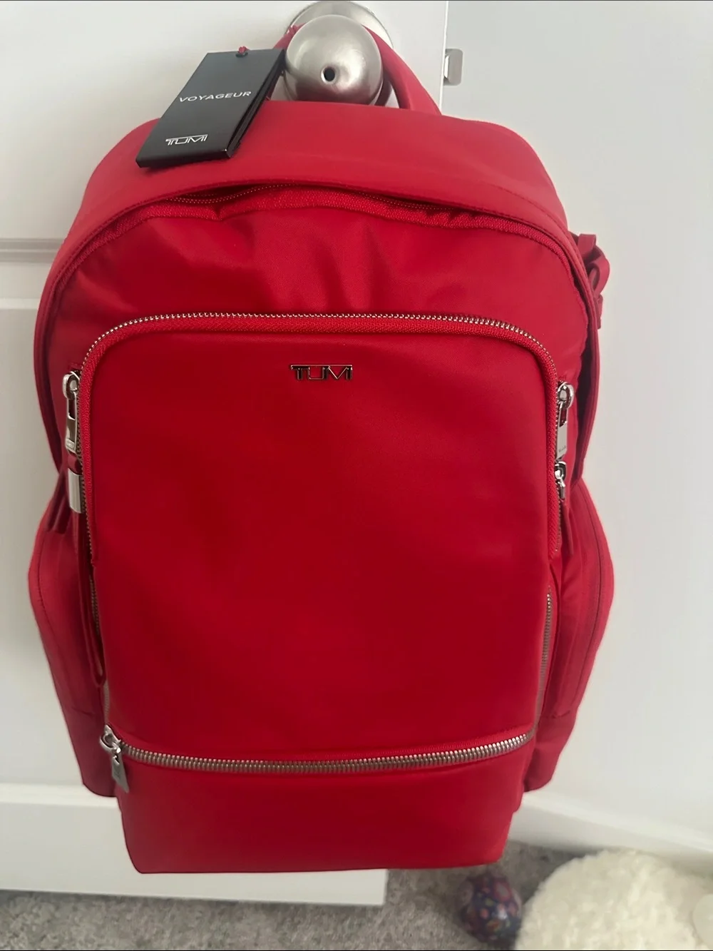 TUMI Red Voyager Backpack - Sleek Everyday Carry